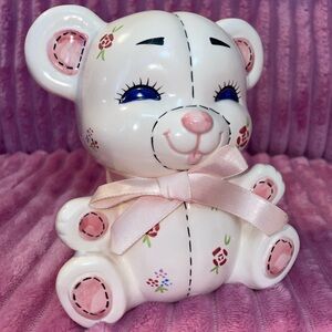Vintage 1985 Ceramic Bear Bank
